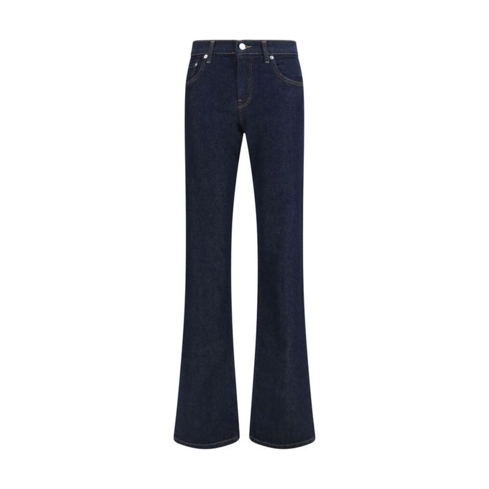 Haikure Blue Cotton Flared Women's Jeans